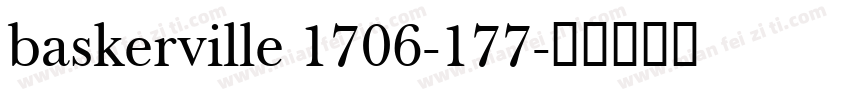 baskerville 1706-177字体转换